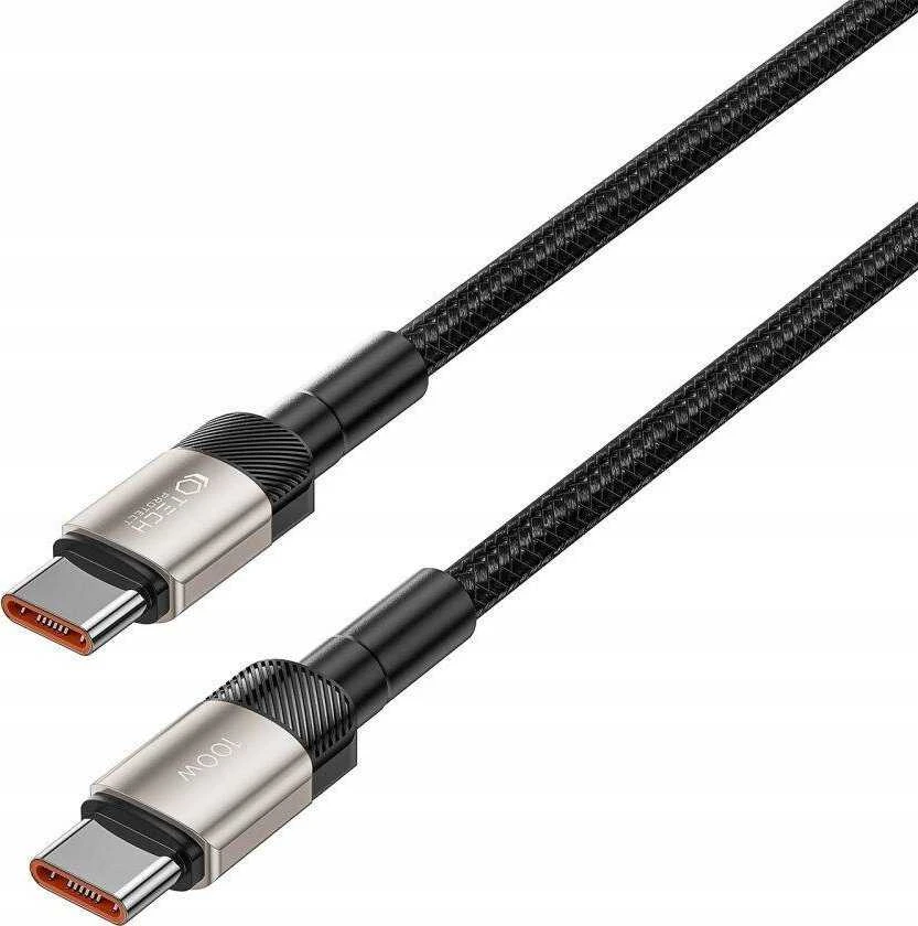 USB laidas – USB C tipo PD100W / 5A 1m Tech-Protect UltraBoost EVO titano spalvos