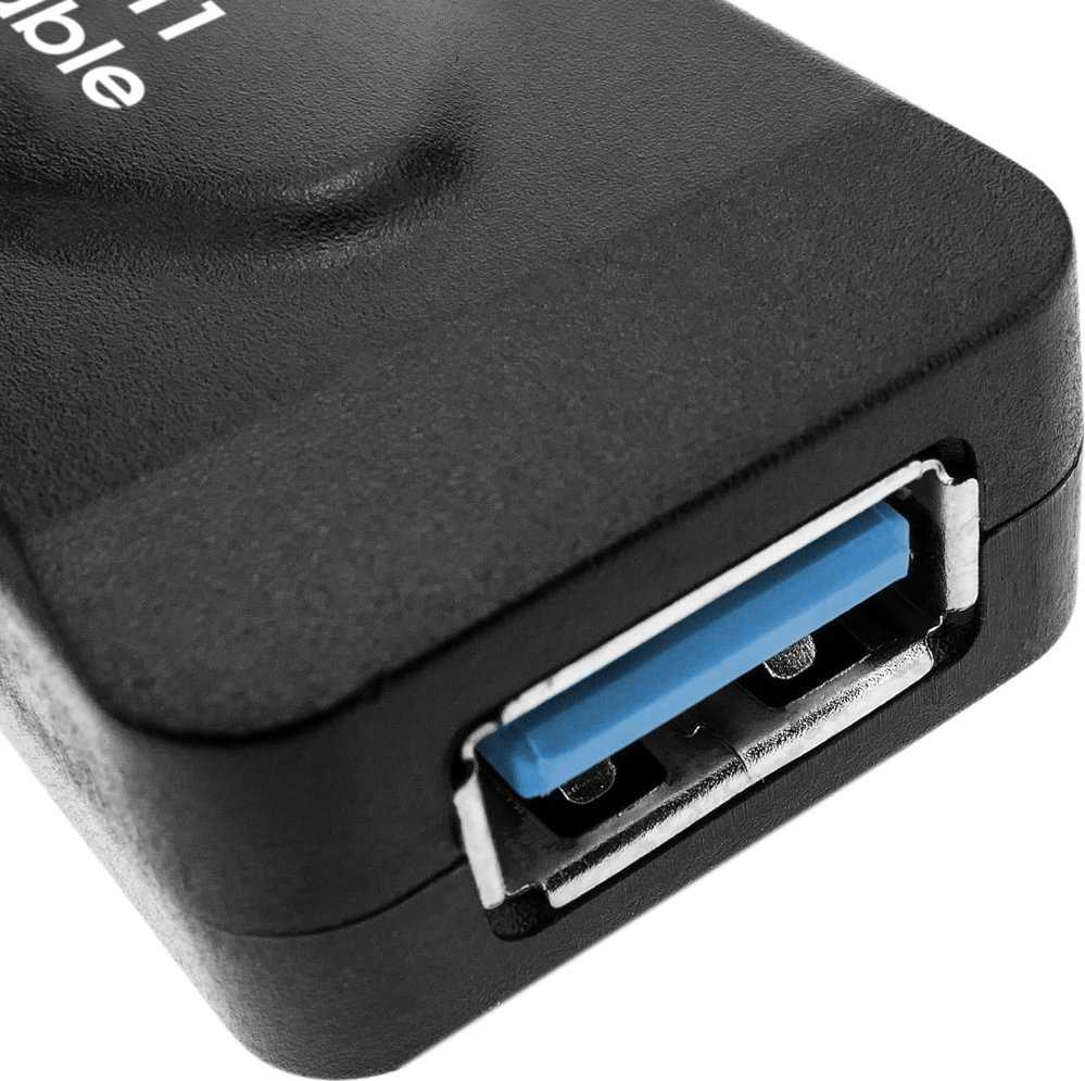 Kabelis USB Techly USB-A - USB-A 5 m Juodas (ICUR3050G)