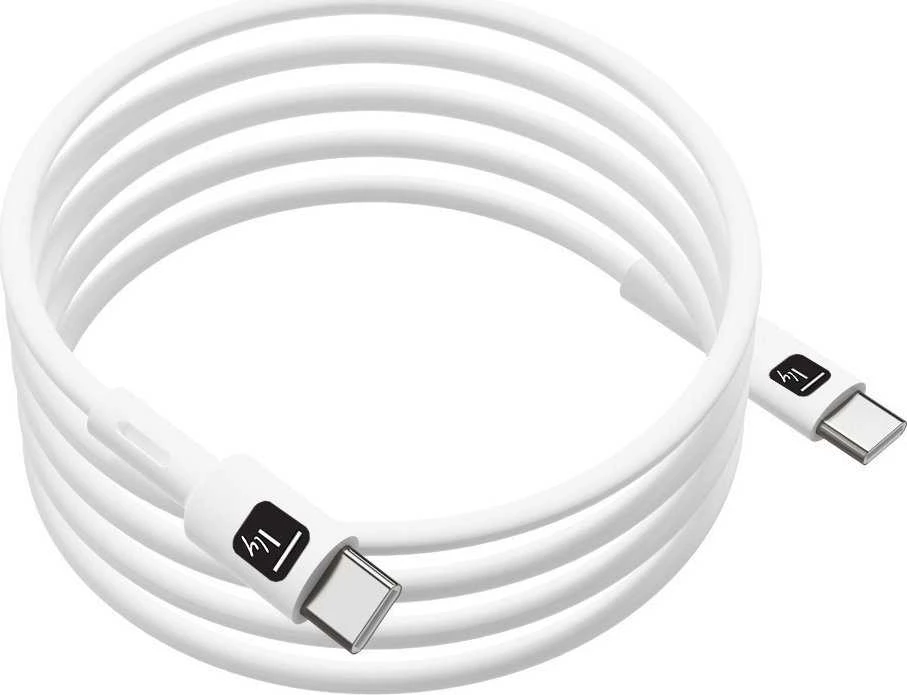 Laidas USB Techly USB-C - USB-C 1 m baltas (ICOC-MUSB20-C60W1)