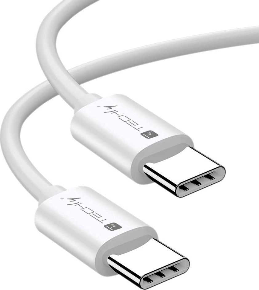 „Techly“ USB-C – USB-C laidas 1 m, baltas (ICOC-MU4-40G240W1)