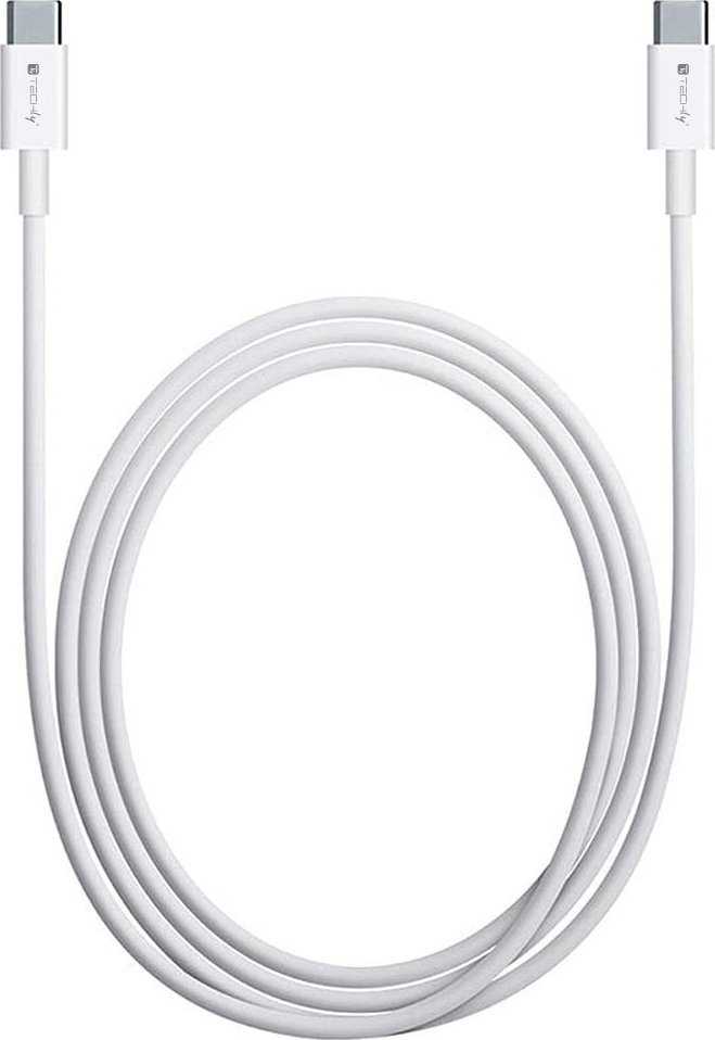 „Techly“ USB-C – USB-C laidas 1 m, baltas (ICOC-MU4-40G240W1)