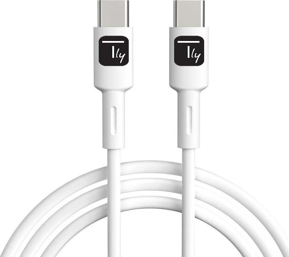 Laidas USB Techly USB-C - USB-C 1 m baltas (ICOC-MUSB20-C60W1)