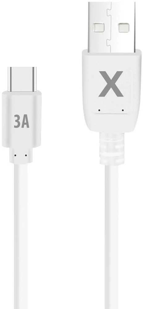 Maxlife USB – USB-C laidas 1,5 m 3A baltas