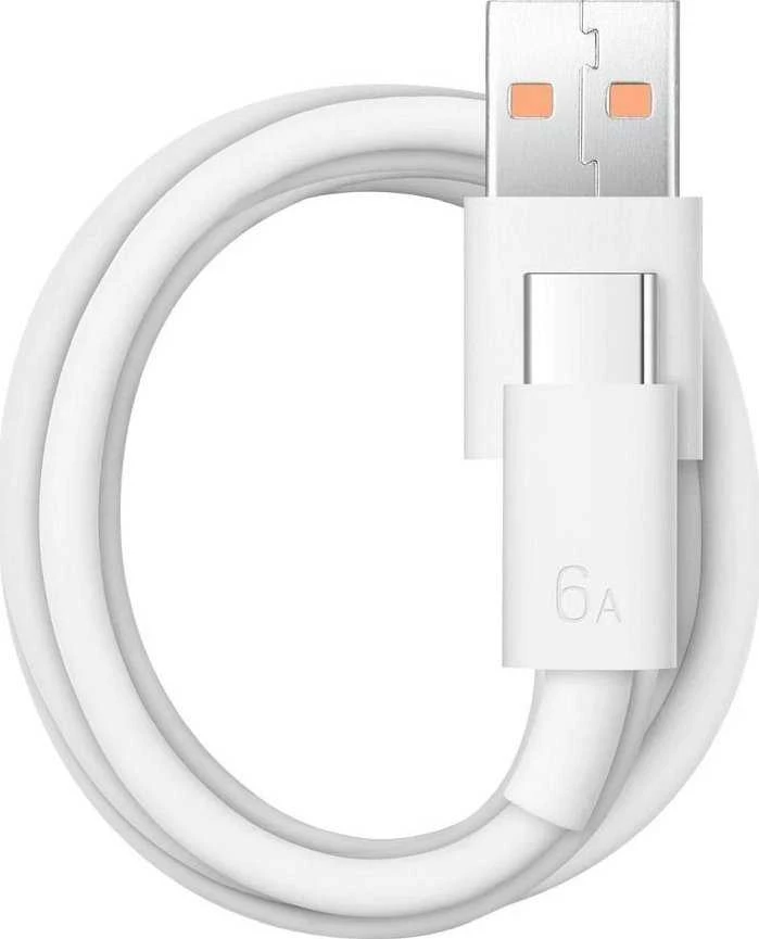 Originalus HUAWEI kabelis USB A iki C tipo 6A 66W LX04072043 1 m baltas urmu