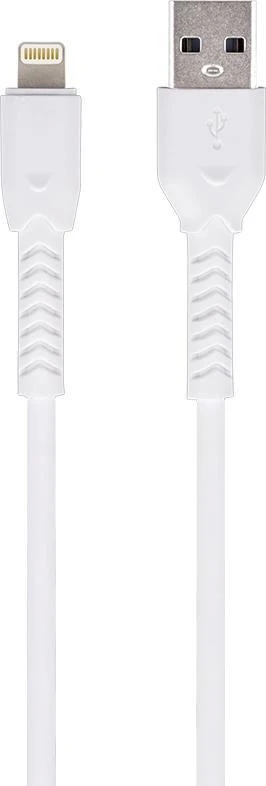 Maxlife MXUC-04 laidas USB – Lightning 1,0 m 3A baltas