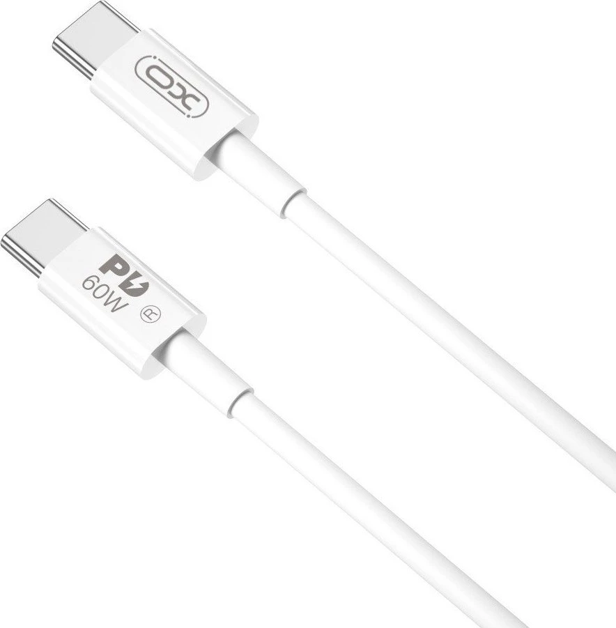 XO laidas NB-Q190B PD USB-C – USB-C 2,0m 60W baltas