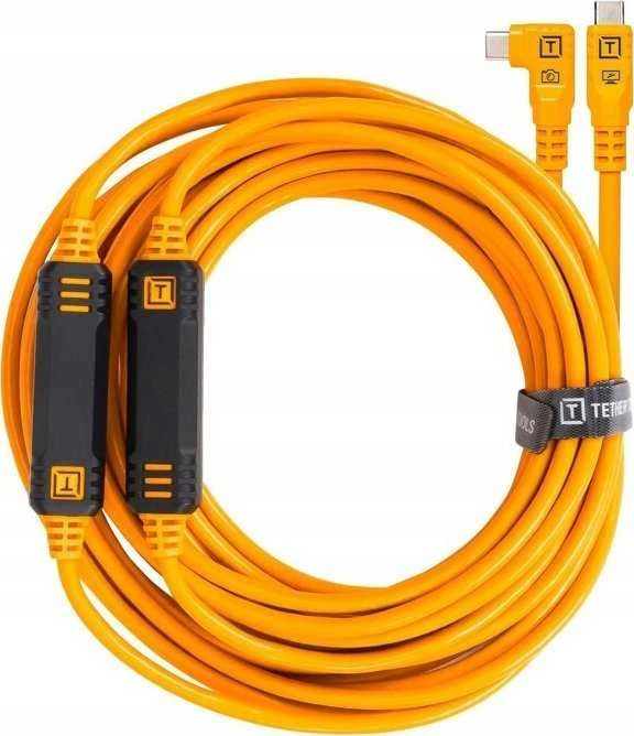 Kabelis - Tether Tools Pro USB-C į USB-C 9.4m Didelės spartos duomenų perdavimas Juodas