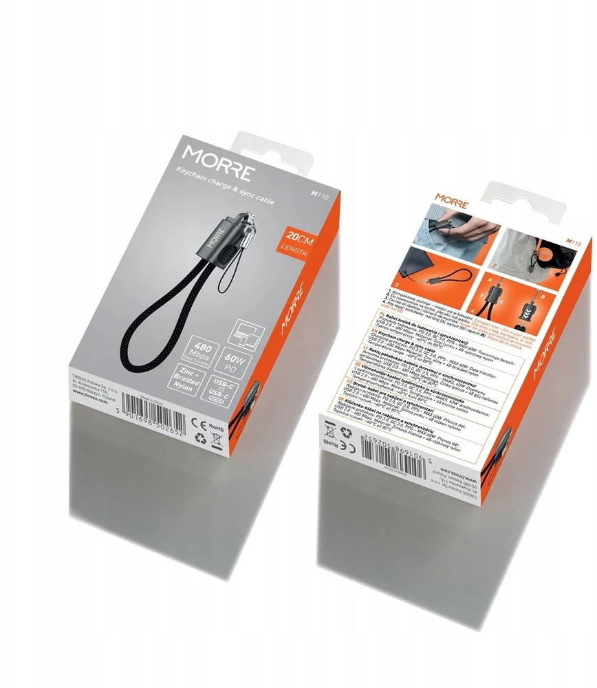 Tiross DAUGIAU KABELIS-BRYLOK USB-C ĮKROVIKLIUI 60W