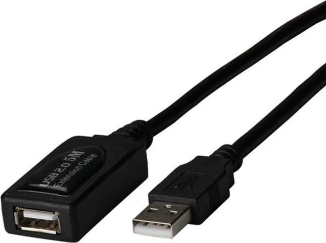 Efb Elektronik USB kabelis Triton USB-A – USB-A 5 m juodas (K5263.5V3)
