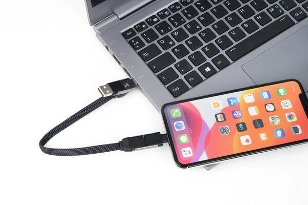 USB laidas Troika Įkrovimo, juodas (TRCBL24/BK)