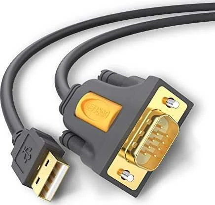 Kabelis USB Ugreen USB-A - RS-232 2 m Pilka (20222)