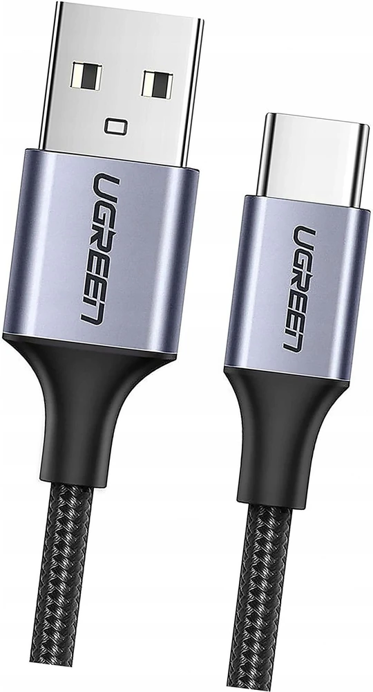 Nikeliuotas USB-C laidas QC3.0 UGREEN, 1m