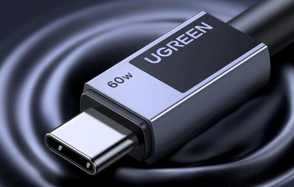 Kabelis USB Ugreen USB-C - USB-C 0.5 m Juodai-pilka (55764)