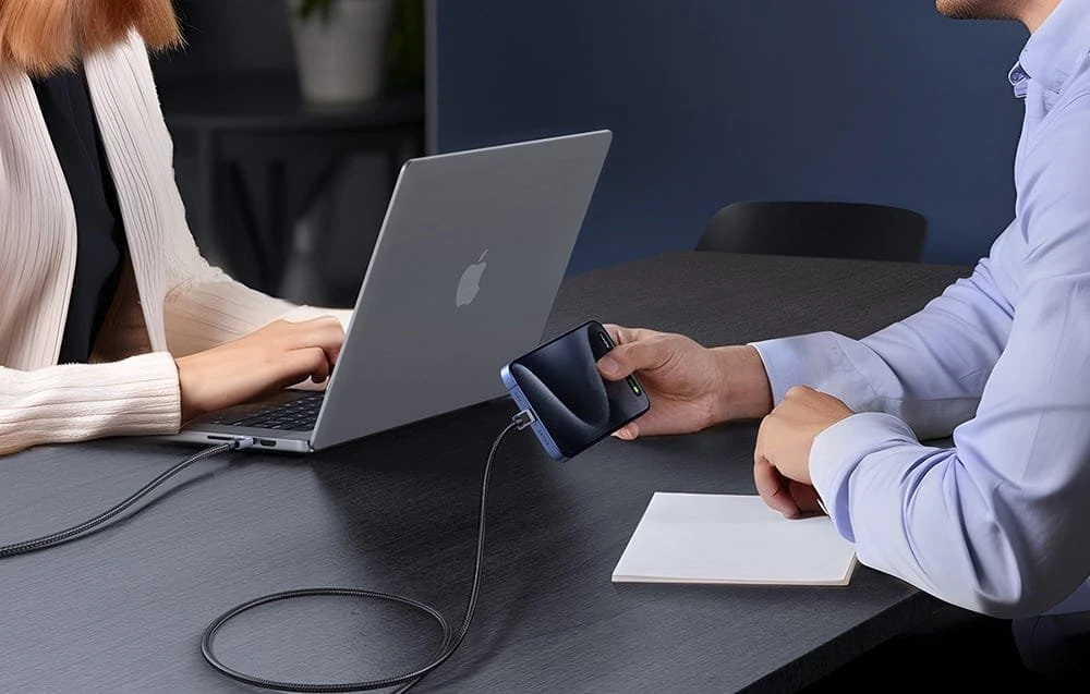 UGREEN USB-C – USB-C kabelis, PD greitasis įkrovimas, pilkas, 0.5m
