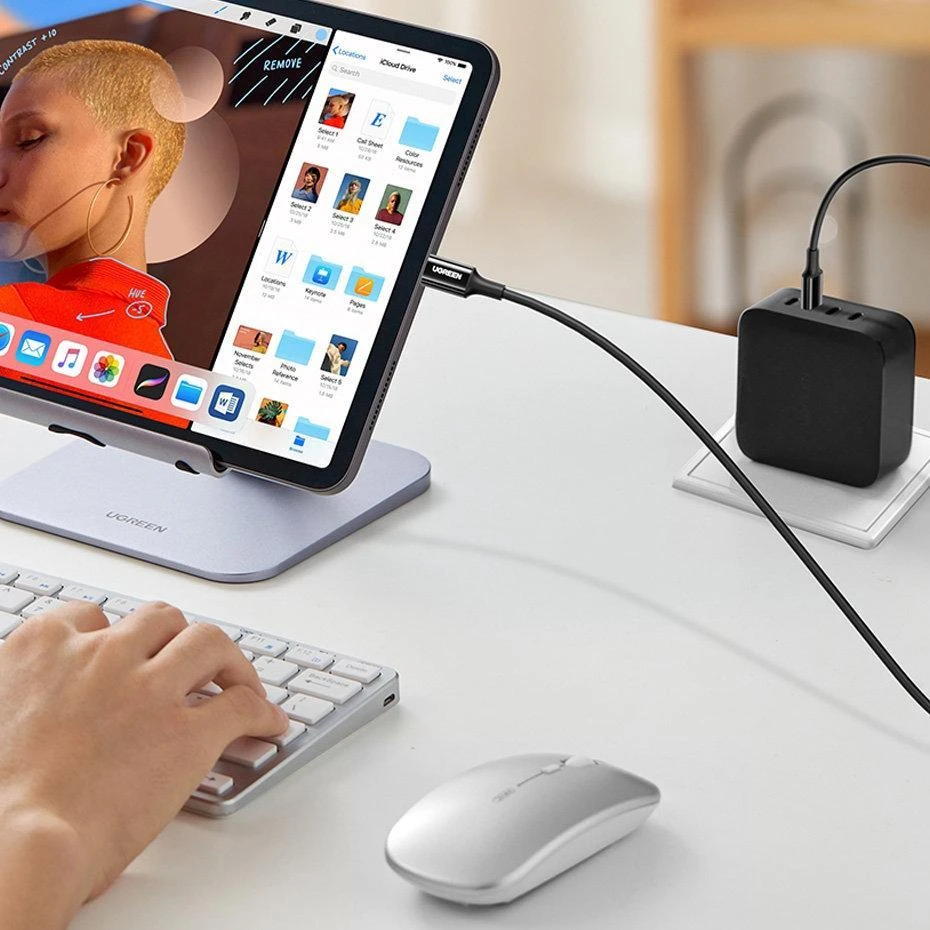 UGREEN USB2.0 Type-C į Type-C 1m (balta)