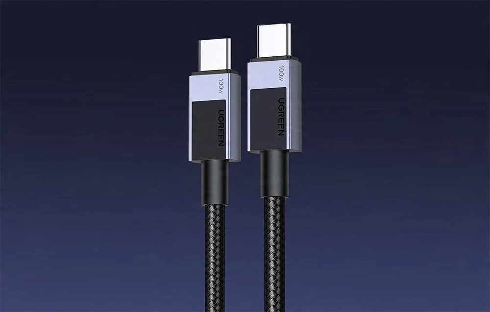 „Ugreen“ C tipo 2.0 „Edge“ į C tipo 2.0 „Edge“ 5A duomenų kabelis, 2 m, juodas