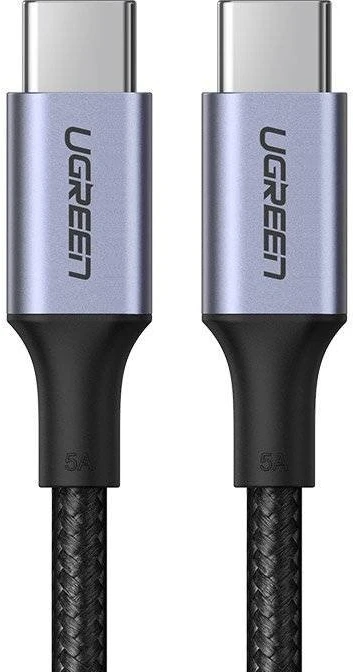 Kabelis USB Ugreen USB-C - USB-C 2 m Sidabrinė (56613)
