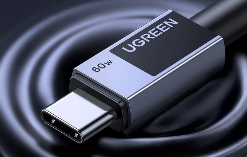Kabelis USB Ugreen USB-C - USB-C 3 m Juodai-pilka