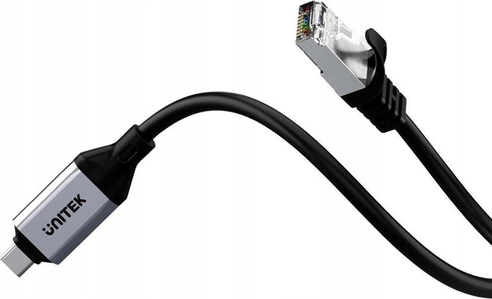 Unitek Įrenginio kabelis Ethernet USB C RJ-45 LAN, tinklo kabelis, 2 m