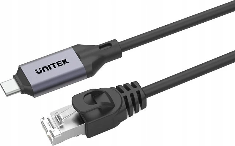 Unitek Įrenginio kabelis Ethernet USB C RJ-45 LAN, tinklo kabelis, 2 m