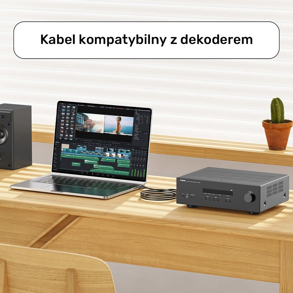 Unitek kabelis do drukarki USB C na USB B 2.0 juoda 5m