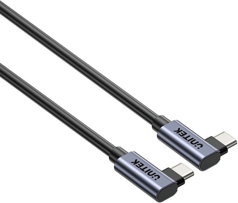 UNITEK C14147ABK01-0.5M - USB C 90°/90° PD 100W M/M 1M