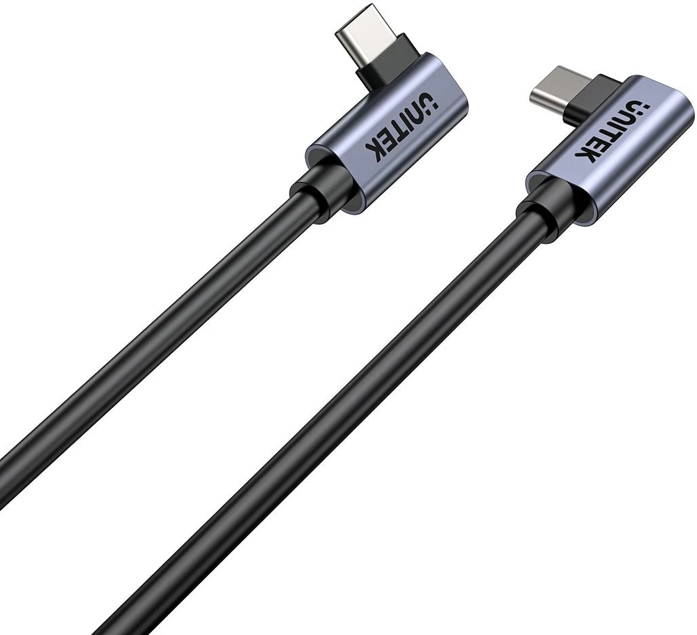 UNITEK C14147ABK01-0.5M - USB C 90°/90° PD 100W M/M 1M