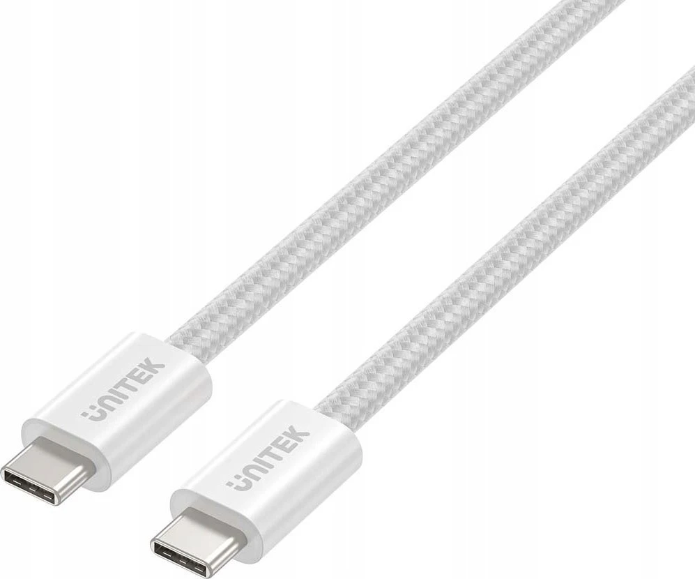 Unitek Kabelis pintas, magnetiškai ištraukiamas USB C PD 100W balta 1m