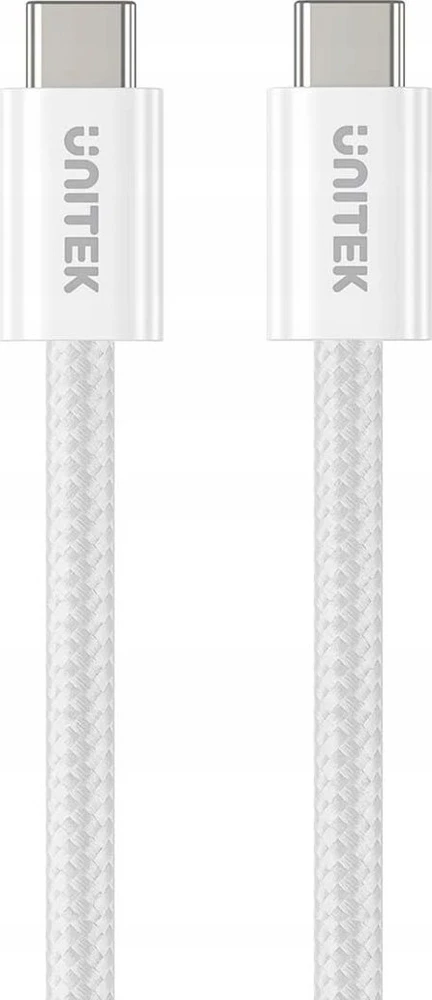 Unitek Kabelis pintas, magnetiškai ištraukiamas USB C PD 100W balta 1m