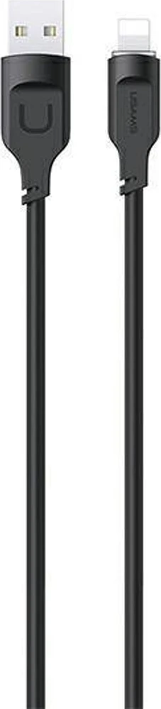 USAMS Lightning laidas 2.4A 1.2m greito įkrovimo Lithe serijos juodos spalvos SJ565USB01 (US-SJ565)