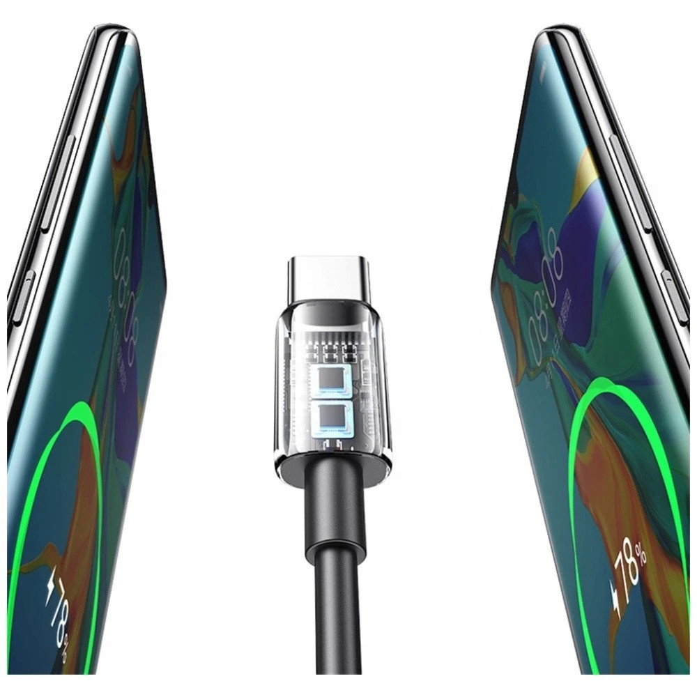 Kabelis USAMS YD Series SJ708 18W 3A USB-A į USB-C 1m baltos spalvos