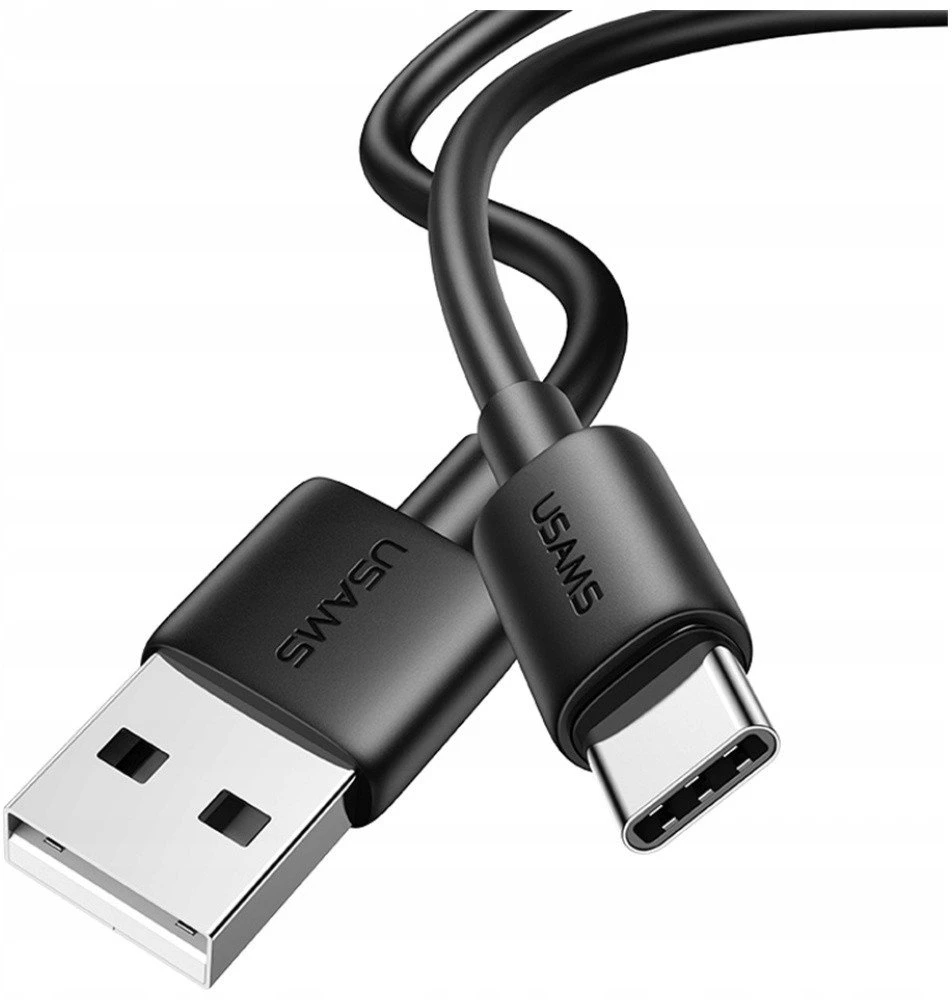Kabelis USAMS YD Series SJ708 18W 3A USB-A į USB-C 1m baltos spalvos