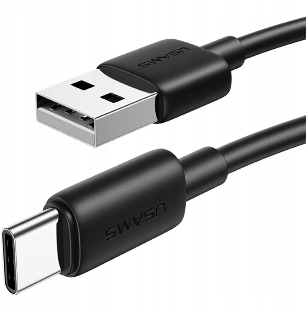 Kabelis USAMS YD Series SJ708 18W 3A USB-A į USB-C 1m baltos spalvos