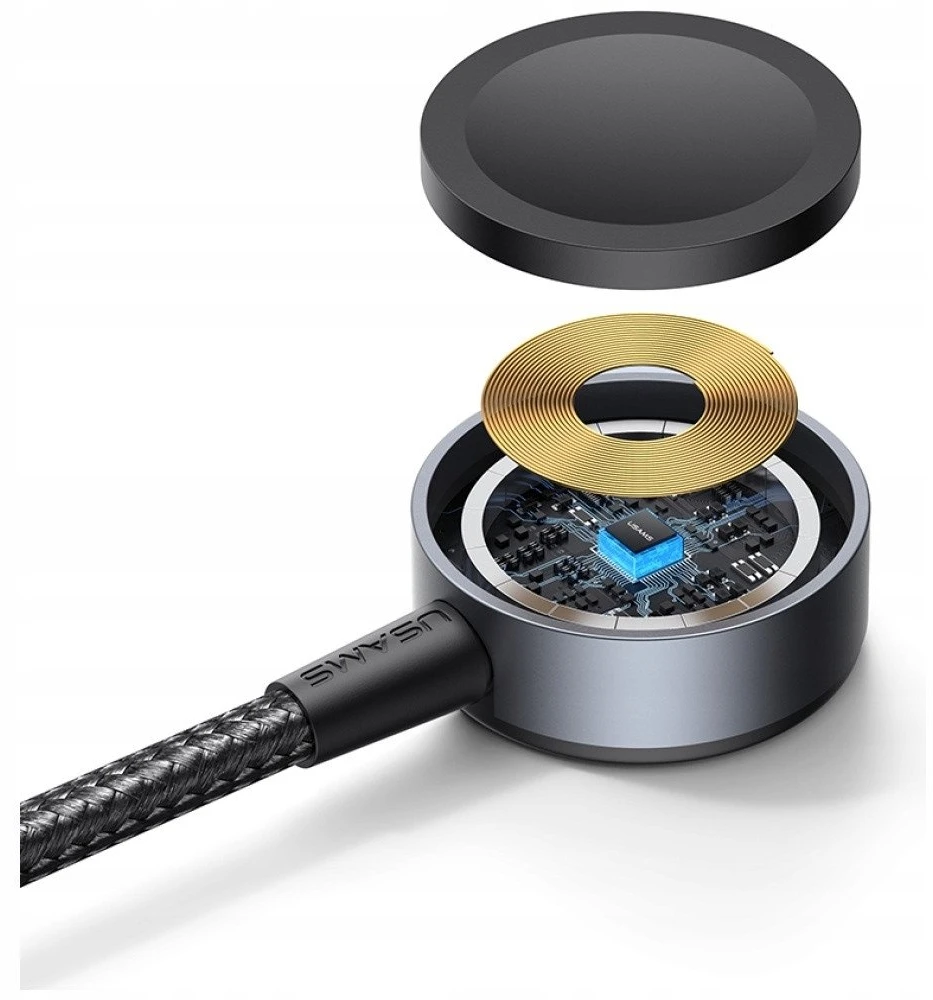 Cable USAMS Huan Series SJ754 72W USB-C to USB-C + USB-C + Belaidis įkroviklis skirtas watch tarnish