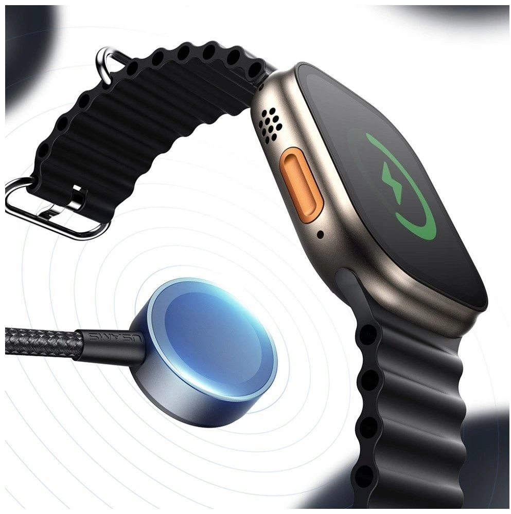 Cable USAMS Huan Series SJ754 72W USB-C to USB-C + USB-C + Belaidis įkroviklis skirtas watch tarnish