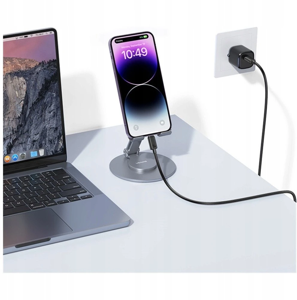 Kabelis USAMS KY Series US-SJ692 30W USB-C į Lightning 1m baltas