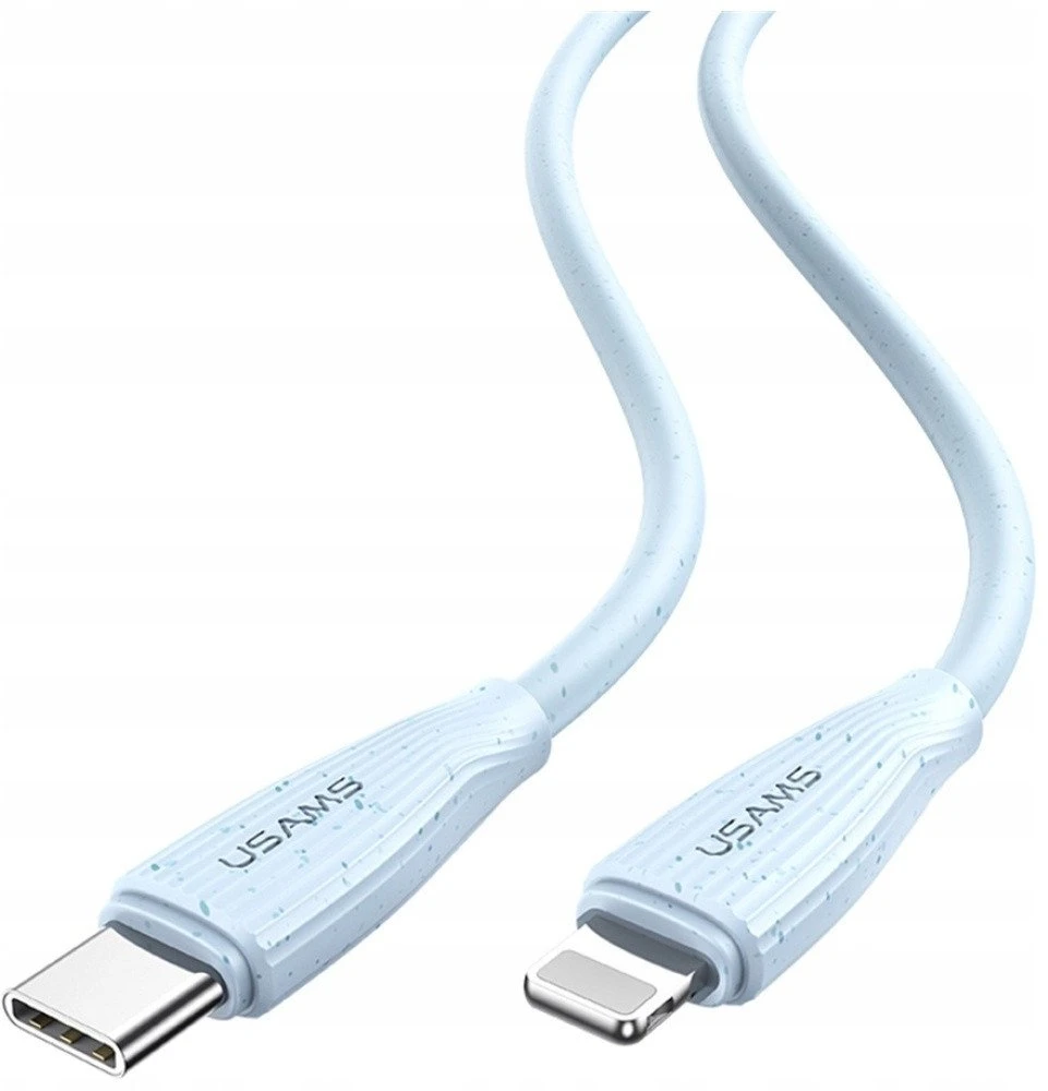 Kabelis USAMS Žalias Series SJ717 30W USB-C į Lightning 1m pink