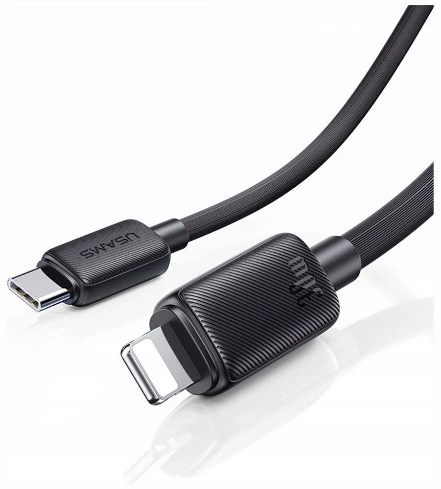 Kabelis USAMS KY Series US-SJ692 30W USB-C į Lightning 1m baltas