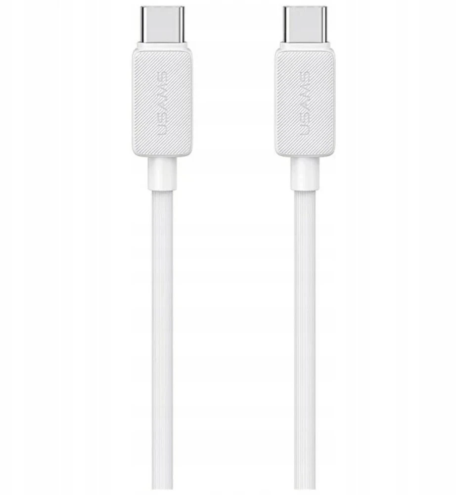 Kabelis USAMS KY Series US-SJ691 60W USB-C į USB-C 1m baltos spalvos