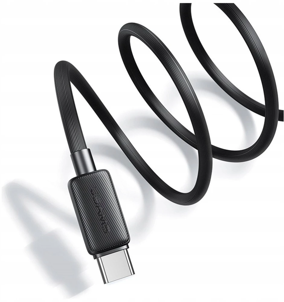 Kabelis USAMS KY Series US-SJ691 60W USB-C į USB-C 1m juodos spalvos