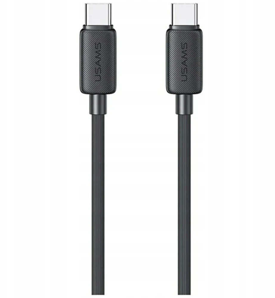 Kabelis USAMS KY Series US-SJ691 60W USB-C į USB-C 1m juodos spalvos