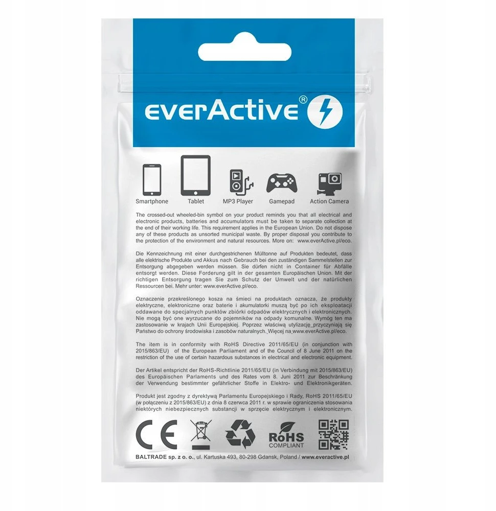 USB-C / USB-C LED RGB KABELIS everActive CBB-1PDRS 100cm 48V 5A 240W