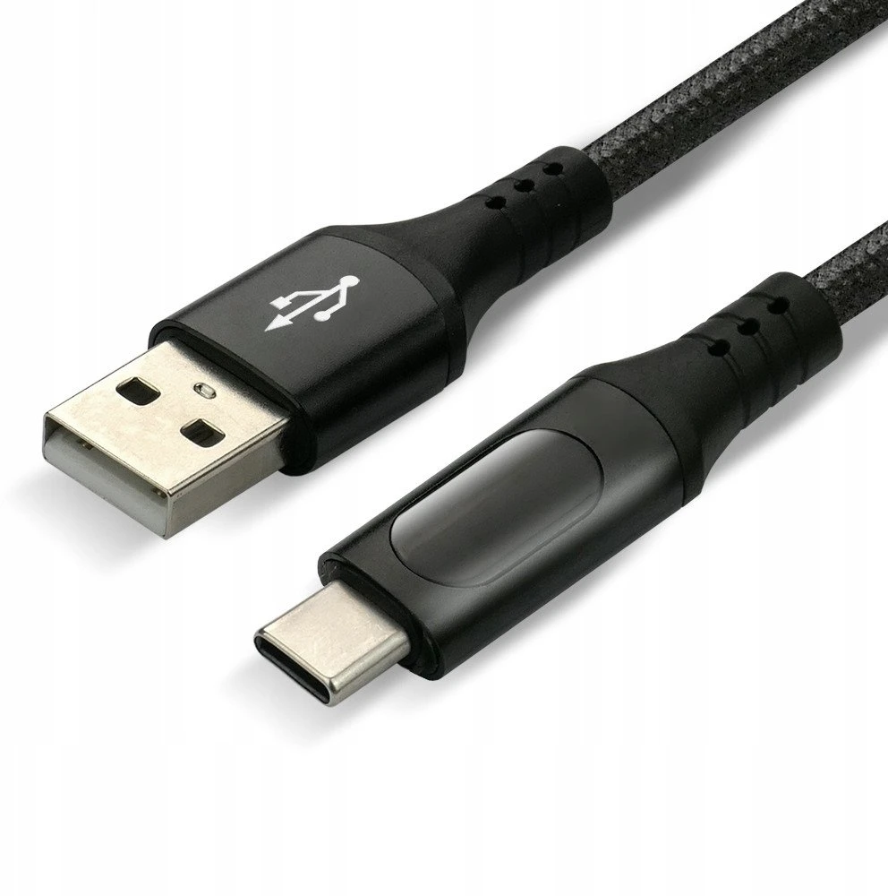 USB-A / USB-C LCD KABELIS everActive CBB-2CBL 200cm 3A