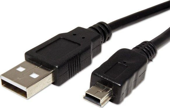 Lama Plus USB kabelis (2.0), USB A M - miniUSB (M), 3m, juoda, EOL