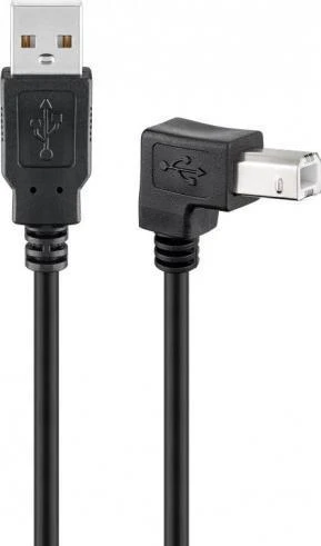 Goobay USB kabelis USB-A - USB-B 0,5 m Juodas (RB93016)