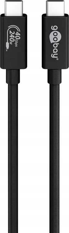 Goobay Kabelis USB USB-C - USB-C 0.7 m Juodas (RB61716)