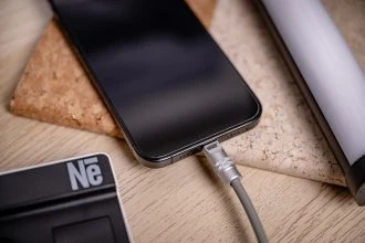 USB-C Laidas - Newell USB-C 100W 2m Silikoninis Pilkas
