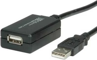 Kabelis USB Value USB-A - 12 m Juodas (12.99.1110)