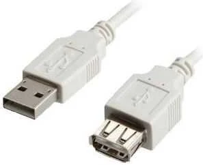 VALUE USB 2.0 kabelis, A - A, V/F 3 m, 3 m, USB A, USB A, Kištukas/Lietuvis, 0,48 Gbit/s, Baltas