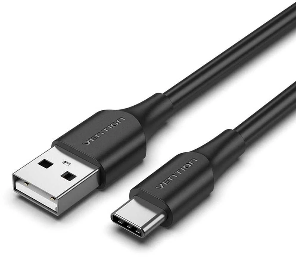 Vention USB 2.0 A į USB-C 3A kabelio ventiliacijos anga CTHBH 2m juoda